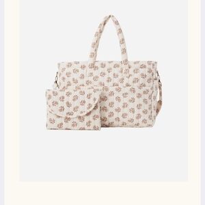 Rylee And Cru Quilted Diaper Bag And Changing Pad